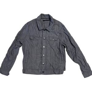 Gray Tahari Lightweight Button Up Shirt Jacket “Shacket” Size Large